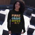 First Grade Rocks School Student Teachers Graphics Plus Size Shirt Long Sleeve T-Shirt Gifts for Her