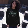 Fly Eagles Fly Fan Logo Tshirt Long Sleeve T-Shirt Gifts for Her
