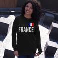 France Team Flag Logo Tshirt Long Sleeve T-Shirt Gifts for Her