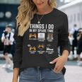 Gamer Things I Do In My Spare Time Gaming V3 Men Women Long Sleeve T-Shirt T-shirt Graphic Print Gifts for Her