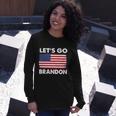 Lets Go Brandon Lets Go Brandon Flag Tshirt Long Sleeve T-Shirt Gifts for Her