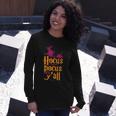 Hocus Pocus Yall Halloween Quote Long Sleeve T-Shirt Gifts for Her