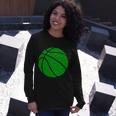 Irish Basketball Shamrock Clover Tshirt Long Sleeve T-Shirt Gifts for Her