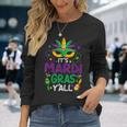 Its Mardi Gras Yall Mardi Gras Party Mask Costume Men Women Long Sleeve T-Shirt T-shirt Graphic Print Gifts for Her