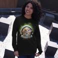 King Of The Universe Lion Space Astronaut Helmet Long Sleeve T-Shirt Gifts for Her