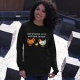 I Get By With A Little Help From My Hens Chicken Lovers Tshirt Long Sleeve T-Shirt Gifts for Her