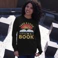 Take A Look Its In A Book Reading Vintage Retro Rainbow Long Sleeve T-Shirt Gifts for Her