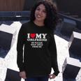 I Love My Girlfriend Shirt I Love My Girlfriend So Stay Away Tshirt Tshirt V2 Long Sleeve T-Shirt Gifts for Her