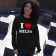 I Love Heart Milfs Tshirt Long Sleeve T-Shirt Gifts for Her