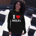I Love Heart Milfs And Mature Sexy Women Long Sleeve T-Shirt Gifts for Her