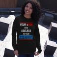Your Mask Is As Useless As Your President Tshirt V2 Long Sleeve T-Shirt Gifts for Her