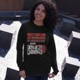 May Contain An Abundance Of Knowledge True Crime Long Sleeve T-Shirt Gifts for Her