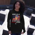 Merry 4Th Of July Biden Bike Bicycle Falls Off Long Sleeve T-Shirt Gifts for Her