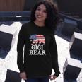 Patriotic Flag Matching 4Th Of July Gigi Bear Long Sleeve T-Shirt Gifts for Her