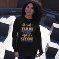 Proud Dad Of Awesome Gay Son Rainbow Pride Month Meaningful Long Sleeve T-Shirt Gifts for Her