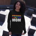 Proud Mom Lgbtmeaningful q Gay Pride Ally Lgbt Parent Rainbow Heart Long Sleeve T-Shirt Gifts for Her