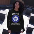 Proud United States Navy Sister Long Sleeve T-Shirt Gifts for Her