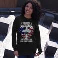 I Proudly Stand For The Flag And Kneel For The Cross Long Sleeve T-Shirt Gifts for Her