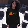 Pumpkin Candy Halloween Quote Long Sleeve T-Shirt Gifts for Her