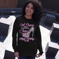 A Queen Was Born In June Fancy Birthday Long Sleeve T-Shirt Gifts for Her