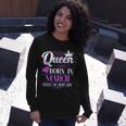 This Queen Was Born In March Living My Best Life Long Sleeve T-Shirt Gifts for Her