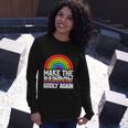 Make The Rainbow Godly Again Lgbt Flag Gay Pride Long Sleeve T-Shirt Gifts for Her