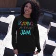 Reading Is My Jam Read Teacher Ela Teacher Long Sleeve T-Shirt Gifts for Her