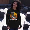 Retro Surfing Trex Long Sleeve T-Shirt Gifts for Her