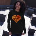 Retro Vintage San Francisco Baseball Heart Long Sleeve T-Shirt Gifts for Her