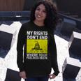 My Rights Dont End Where Your Feelings Begin Tshirt Long Sleeve T-Shirt Gifts for Her