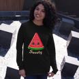 Sweety Watermelon Slice Melon Summer Long Sleeve T-Shirt Gifts for Her