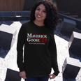 Talk To Me Goose Marverick Goose Long Sleeve T-Shirt Gifts for Her