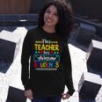 This Teacher Has Awesome Students Puzzle Autism Awareness Long Sleeve T-Shirt Gifts for Her