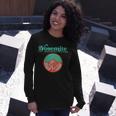 Vintage 80S Badge Yosemite National Park Half Dome Graphic Long Sleeve T-Shirt Gifts for Her