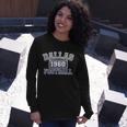 Vintage Dallas Texas Football Est Long Sleeve T-Shirt Gifts for Her