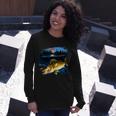 Walleye Moon Light Long Sleeve T-Shirt Gifts for Her