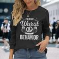 Wurst Behavior Oktoberfest German Festival Men Women Long Sleeve T-Shirt T-shirt Graphic Print Gifts for Her