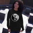 Yin Yang Rebel Alliance Galactic Empire Star Geek Nerd Long Sleeve T-Shirt Gifts for Her