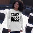 Sauce Boss Chef Bbq Cook Food Humorous  Unisex Long Sleeve