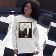 American Gothic Cat Parody Ameowican Gothic Graphic Long Sleeve T-Shirt T-Shirt Gifts for Her