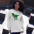 Cuterex Dinosaur Boys Golfing Lover Trex Dino Golf Long Sleeve T-Shirt T-Shirt Gifts for Her