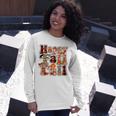 Happy Fall Yall Autumn Vibes Halloween For Autumn Lovers Long Sleeve T-Shirt Gifts for Her