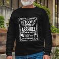 100 Certified Ahole Adult Tshirt Long Sleeve T-Shirt Gifts for Old Men