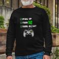 12Th Birthday Gamer Shirt Level 12 Unlocked Gamer Birthday Long Sleeve T-Shirt Gifts for Old Men