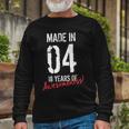 18Th Birthday Boys Girls Awesome Since 2004 18 Year Old Long Sleeve T-Shirt Gifts for Old Men