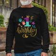 1St Birthday Cute Long Sleeve T-Shirt Gifts for Old Men