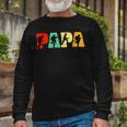 Firefighter Funny Papa Firefighter Fathers Day For Dad Unisex Long Sleeve