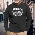 Sarcastic Funny Quote Sorry Im Not Listening White Men Women Long Sleeve T-shirt Graphic Print Unisex