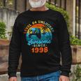 24Th Birthday Men Level 24 Man 1998 Gaming Long Sleeve T-Shirt Gifts for Old Men