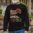 31 Years Old Awesome Since April 1992 31St Birthday Long Sleeve T-Shirt Gifts for Old Men
